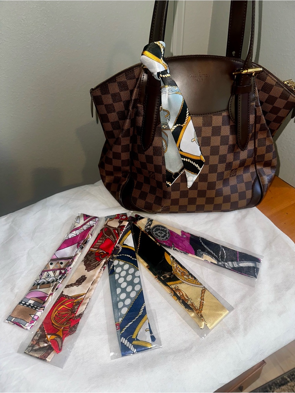Decorative Bag Scarves